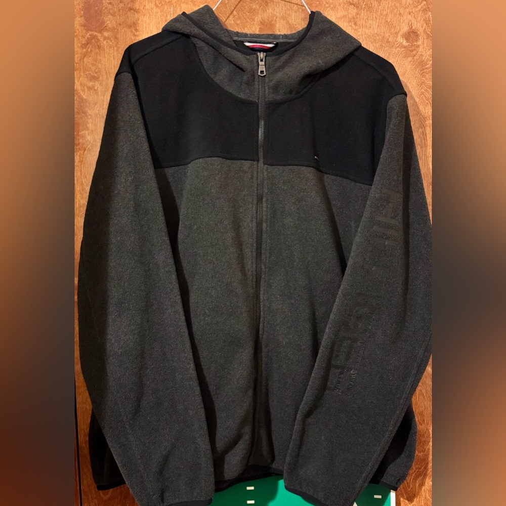 Tommy Hilfiger Men’s Fleece Colorblock Hooded Jacket XXL NWOT